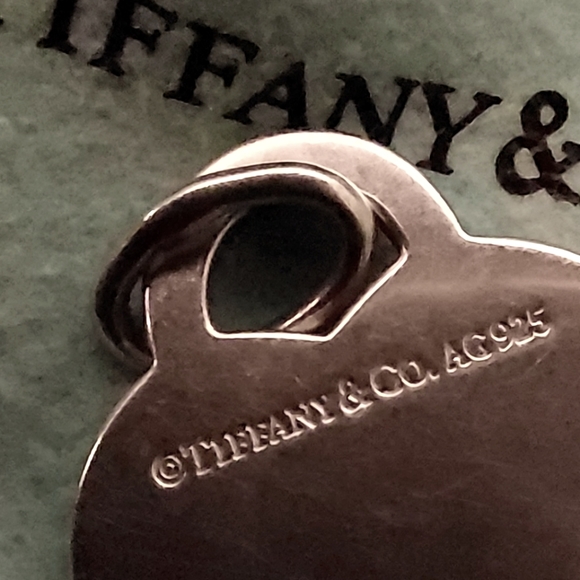 Tiffany and Co Silver Initial "A" Heart Charm - Picture 2 of 2